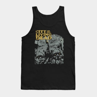 Retro City of the Living Dead Fulci Cult Classic Horror Fan Art Tank Top